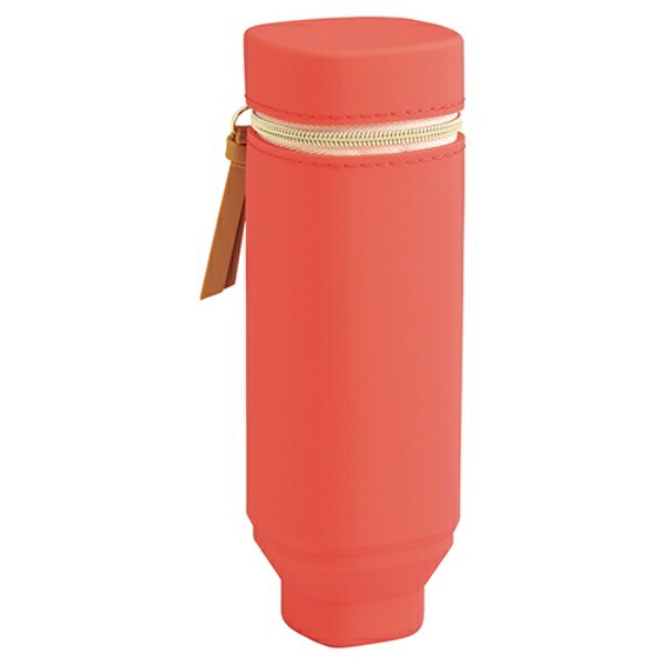 Rihitorabu Stand Pen Case Square Type Poppy Red A7732-3