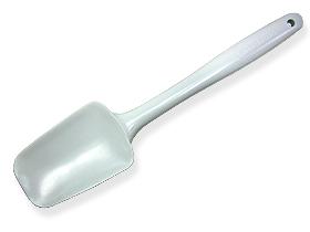 HARIO Tiger Crown Spatula White 48×272×20mm Spoon-Shaped Silicone Rubber Spatula Made in Japan 1627