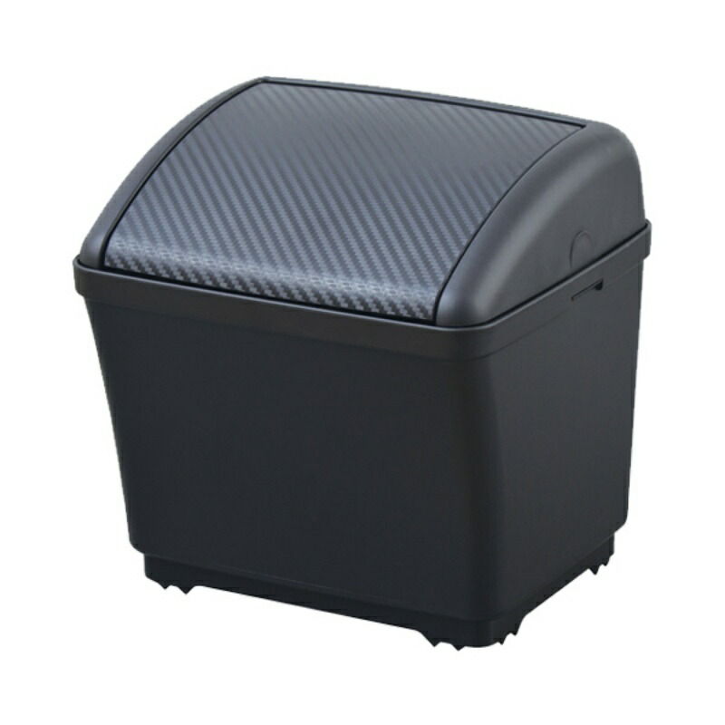 SEIWA Car Interior Accessories Trash Can Dustbin S Carbon Black × Carbon Grain W911