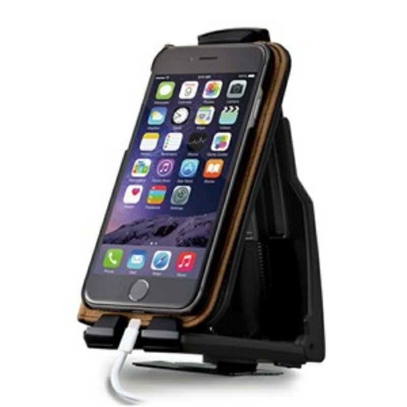 SEIWA Car Accessories Vehicle Mount Holder for Smartphones Alligator Clip Holder with Tape Adhesive/Angle Adjustment Bracket W918