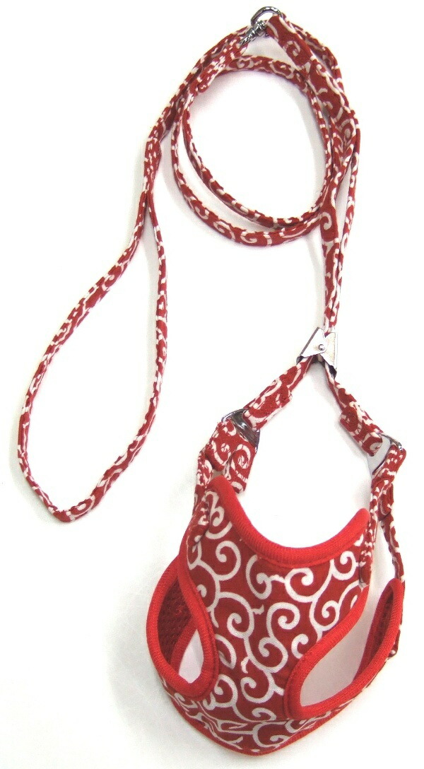 ONS Cotton Karakusa Soft Harness Lead 3S Red