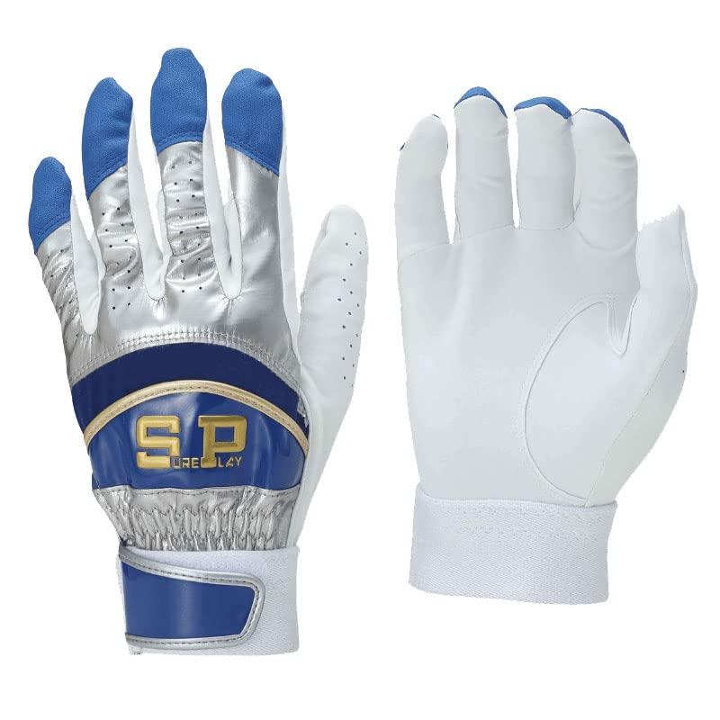 SUREPLAY Mid-End Model (Ambidextrous) Baseball Batting Glove Batter 23SS (SBA132) BU (Blue) XL/27-28cm