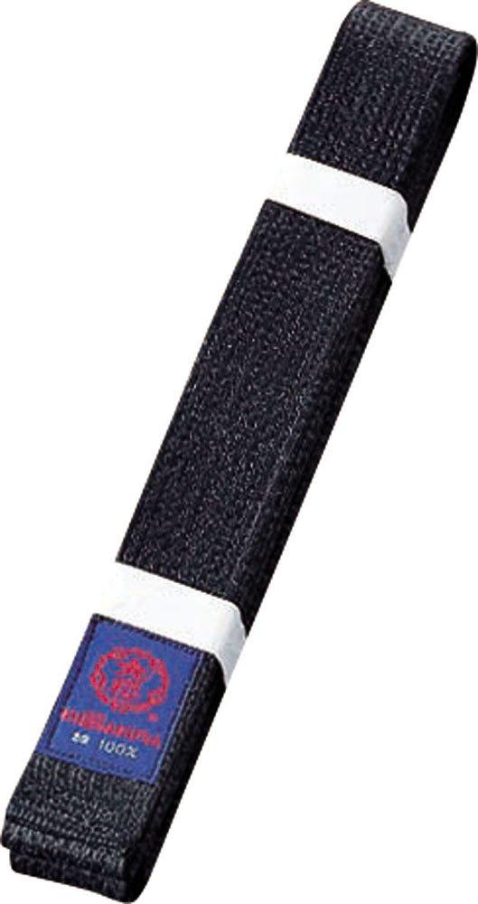 Kyūō Karate Belt for Karate Gi Color Belt JC1B Black (B) Size 1