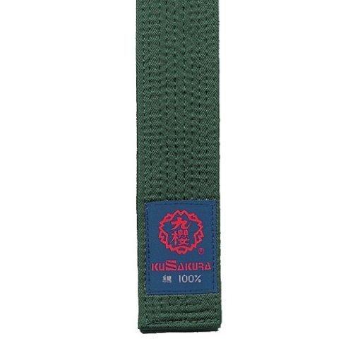 Kyūō Karate Belt for Karate Gi JC4G Green (G) Size 4