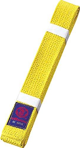 Kyūō Karate Belt for Karate Gi Color Belt JC1Y Yellow (Y) Size 1
