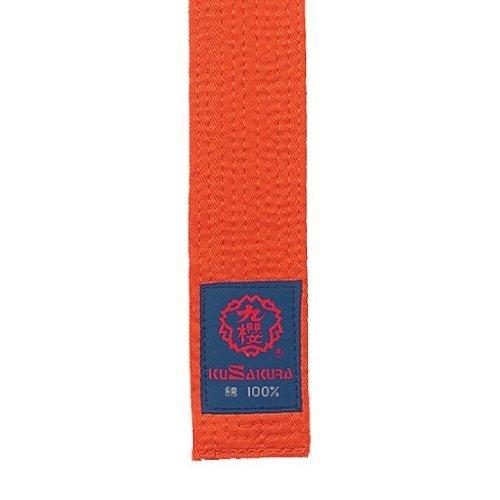 Kyūō Karate Belt for Karate Gi Color Belt JC2O Orange (O) Size 2