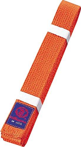 Kyūō Karate Belt for Karate Gi Color Belt JC6O Orange (O) Size 6