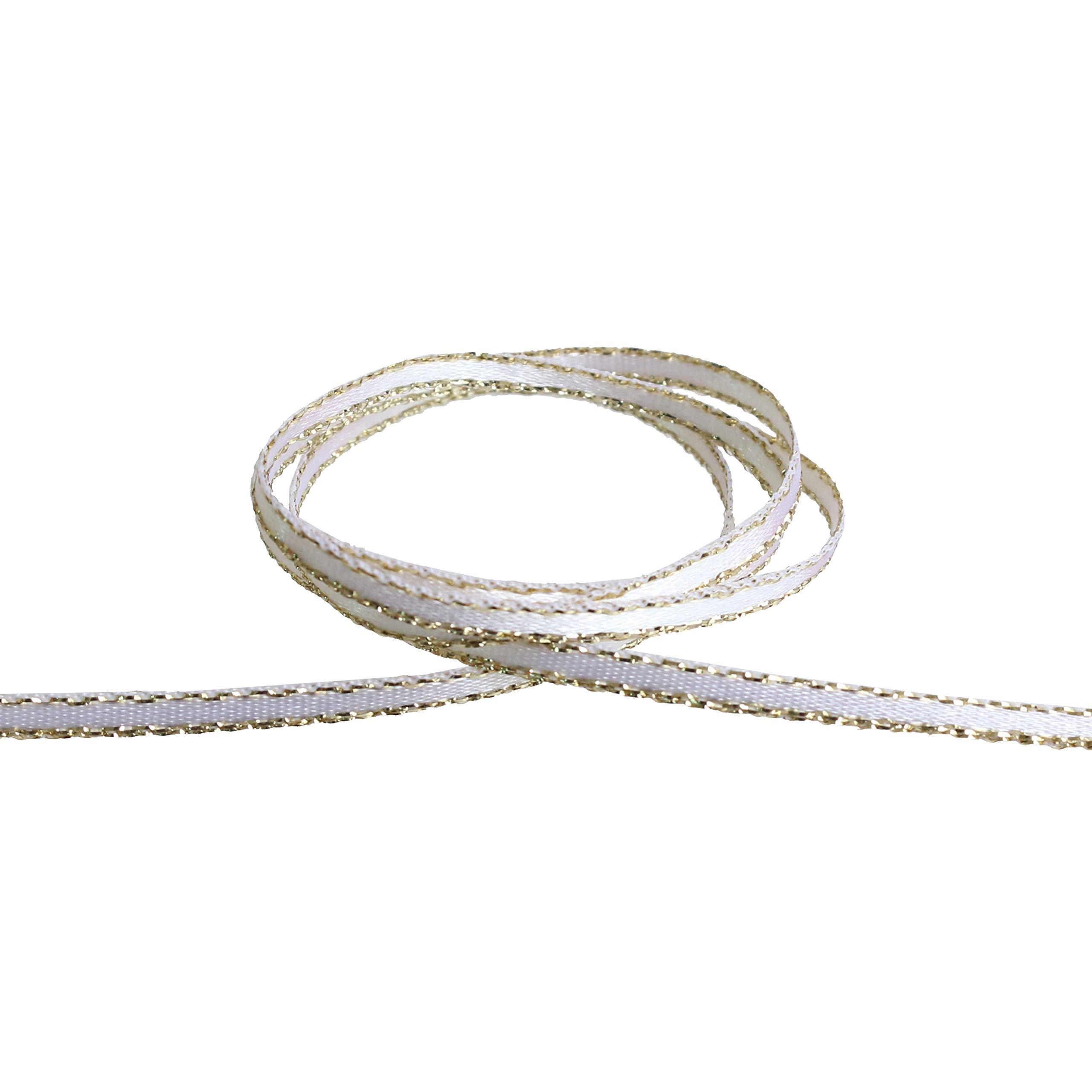 Blanc de Core Ribbon Edge Lame Satin No.2903-11 3mm × 30m