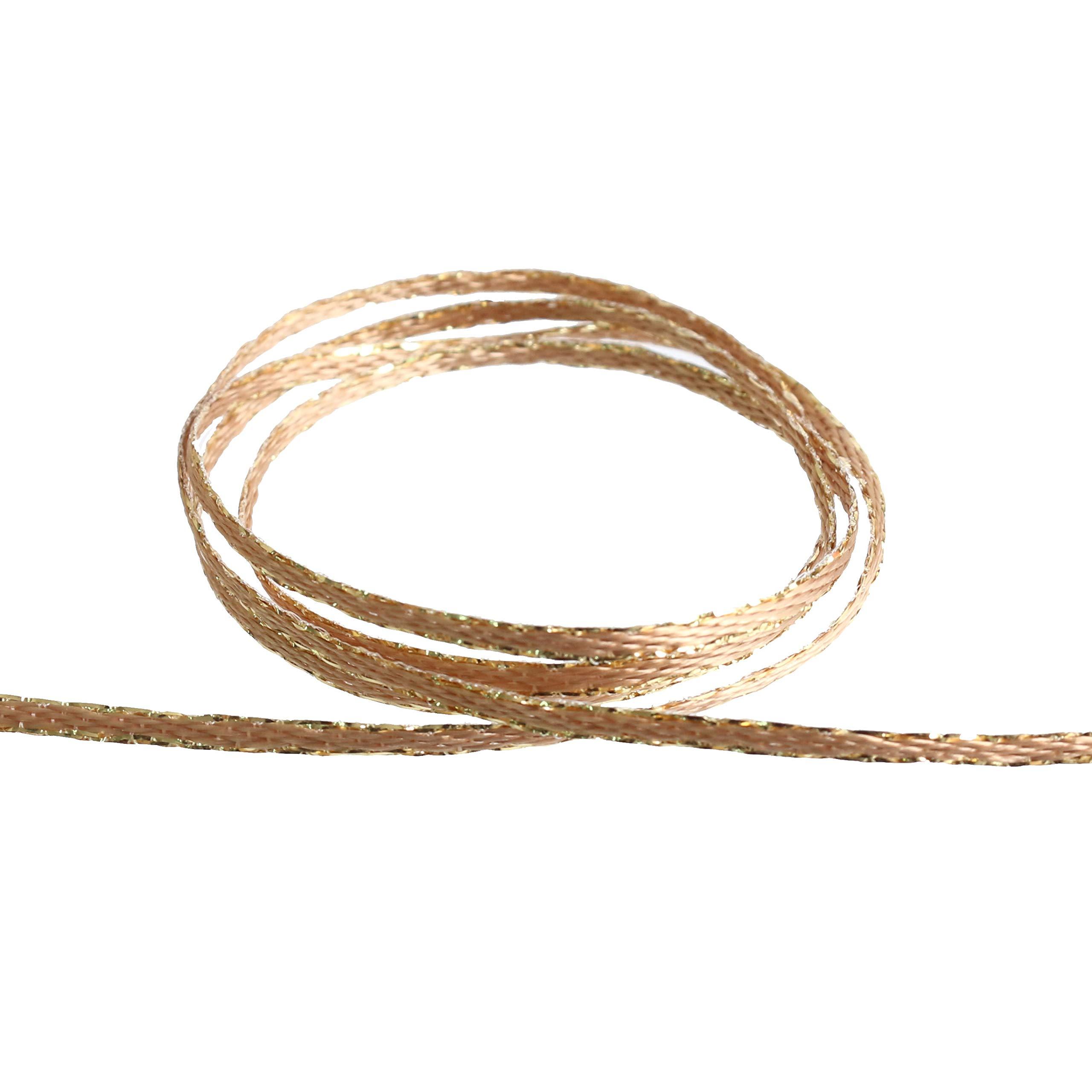 Blanc de Core Ribbon 2MM Edge Metallic No.3702-40 2mm × 30m