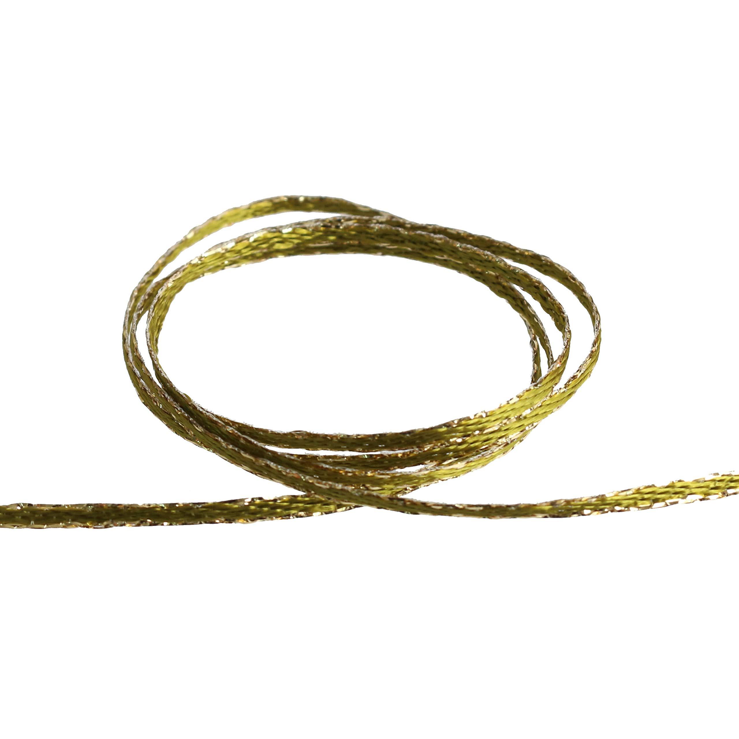 Blanc de Core Ribbon 2MM Edge Metallic No.3702-49 2mm × 30m