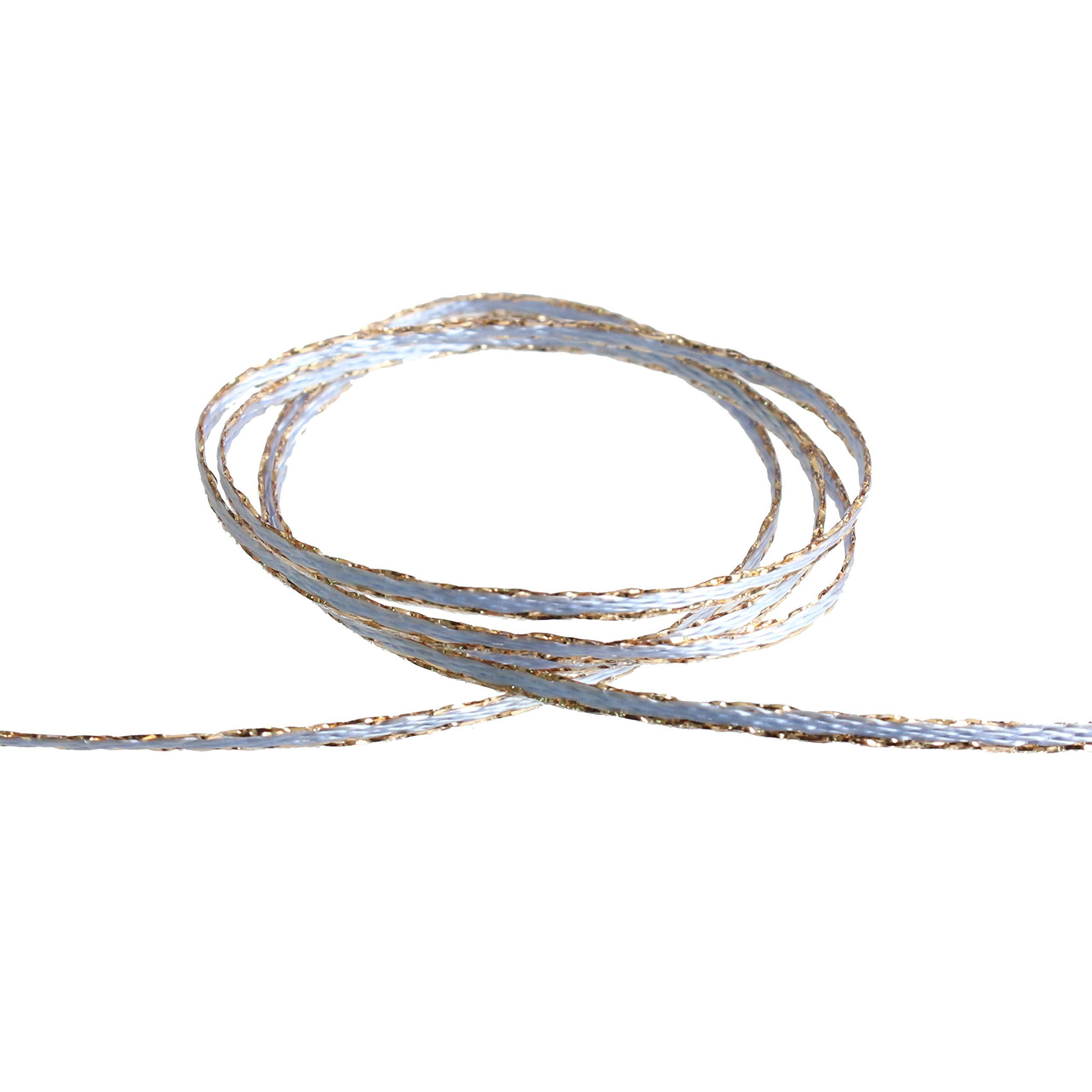 Blanc de Core Ribbon 2MM Edge Metallic No.3702-62 2mm × 30m