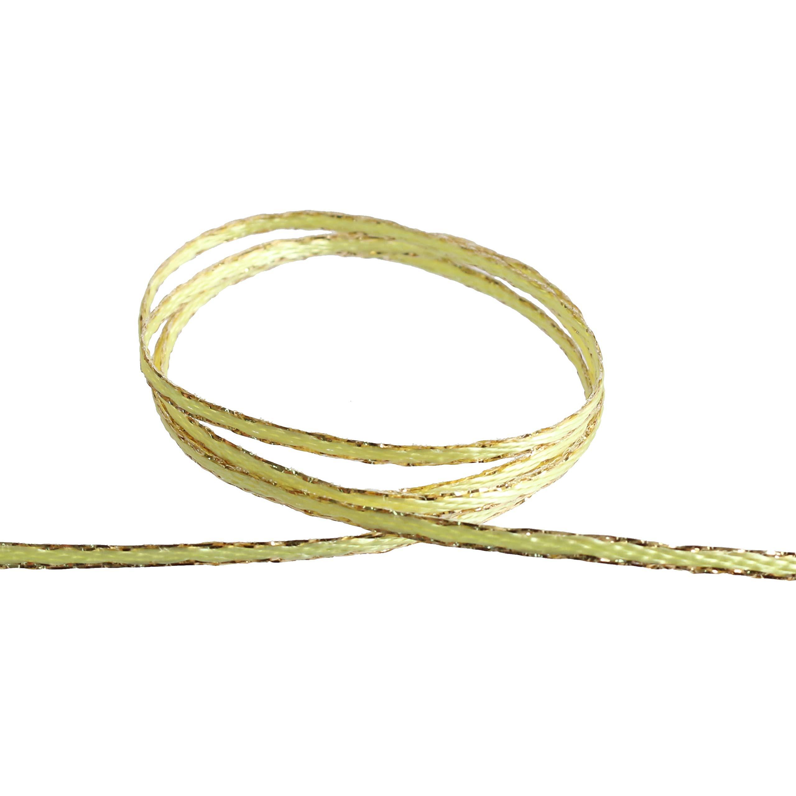 Blanc de Core Ribbon 2MM Edge Metallic No.3702-82 2mm × 30m