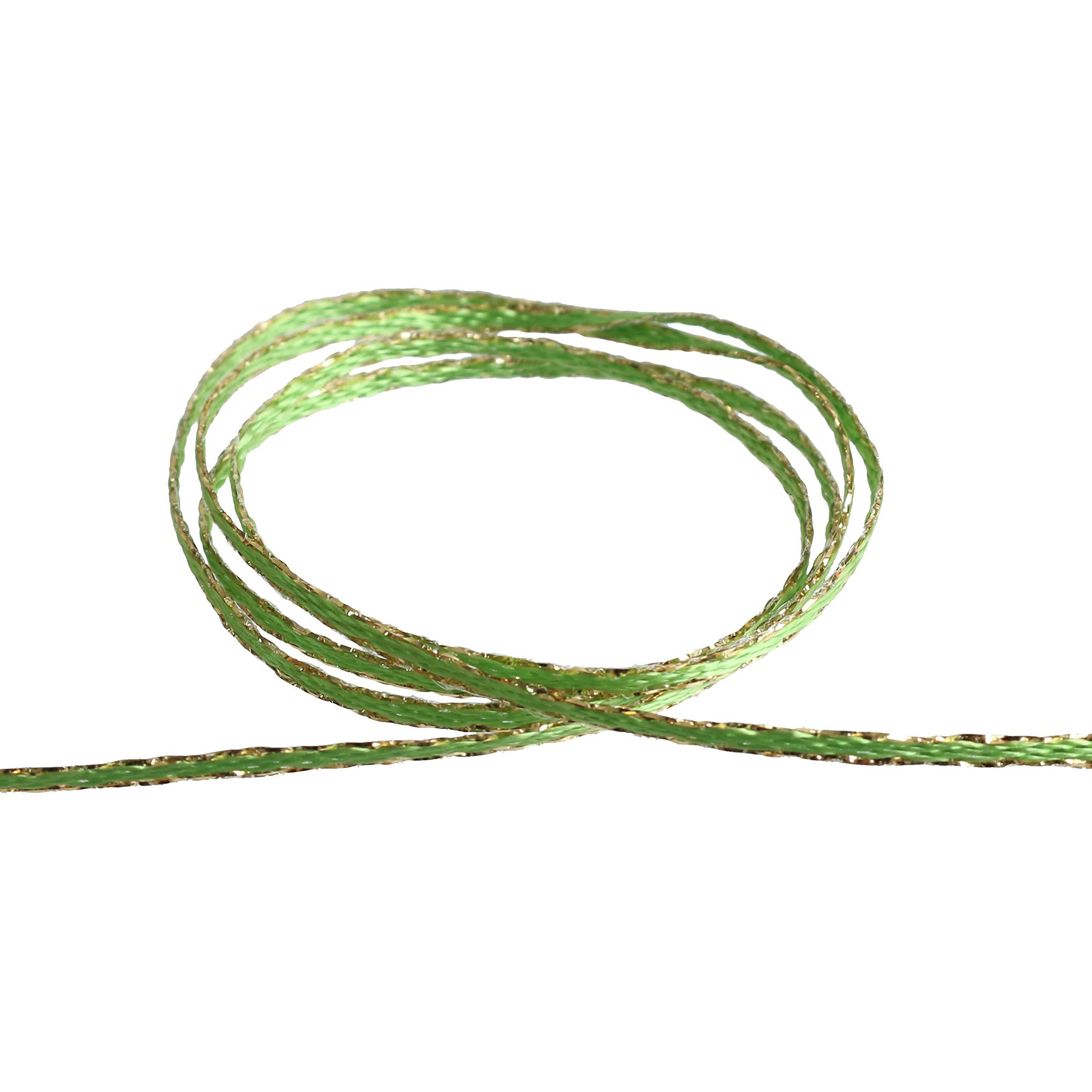 Blanc de Core Ribbon 2MM Edge Metallic No.3702-90 2mm × 30m