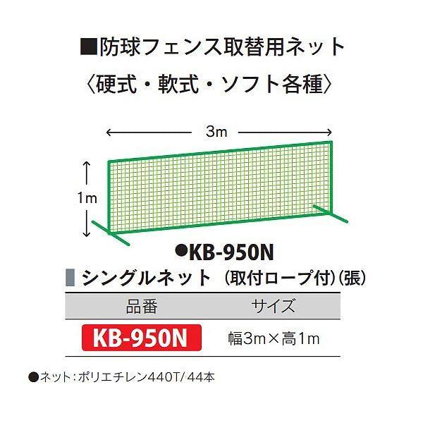 KANEYA Ball Stop Fence Single Net with Installation Rope for Fence H1m×W3m KB-950N