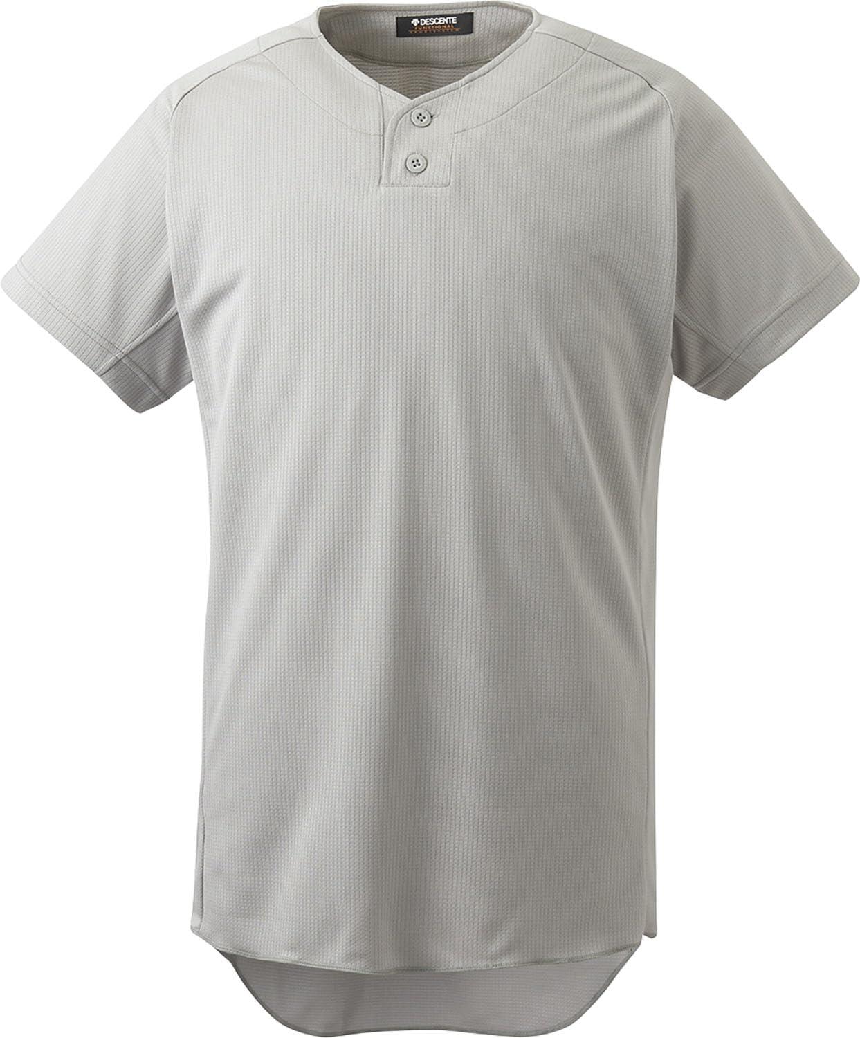 [Descente] Baseball Short-Sleeve Shirt Uniform Shirt Men's KSLV S