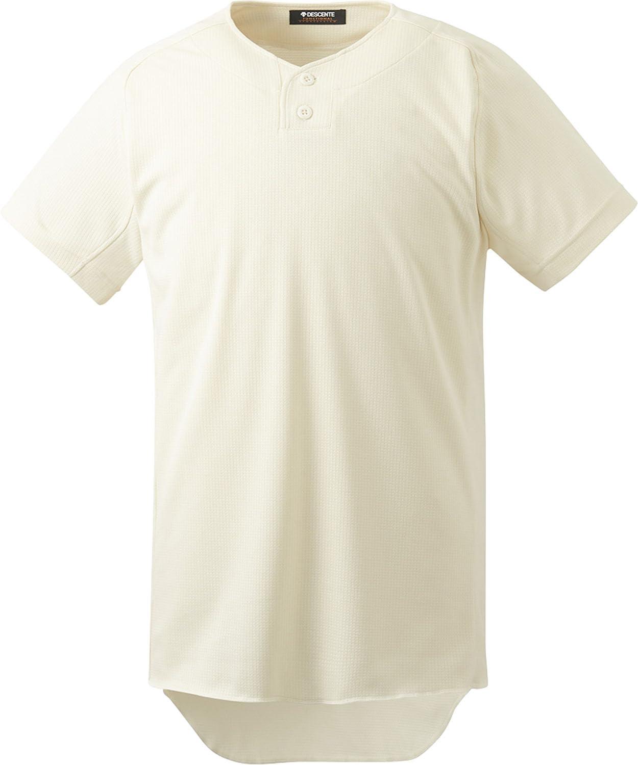 [Descente] Baseball Short-Sleeve Shirt Uniform Shirt Men's SIVO XA