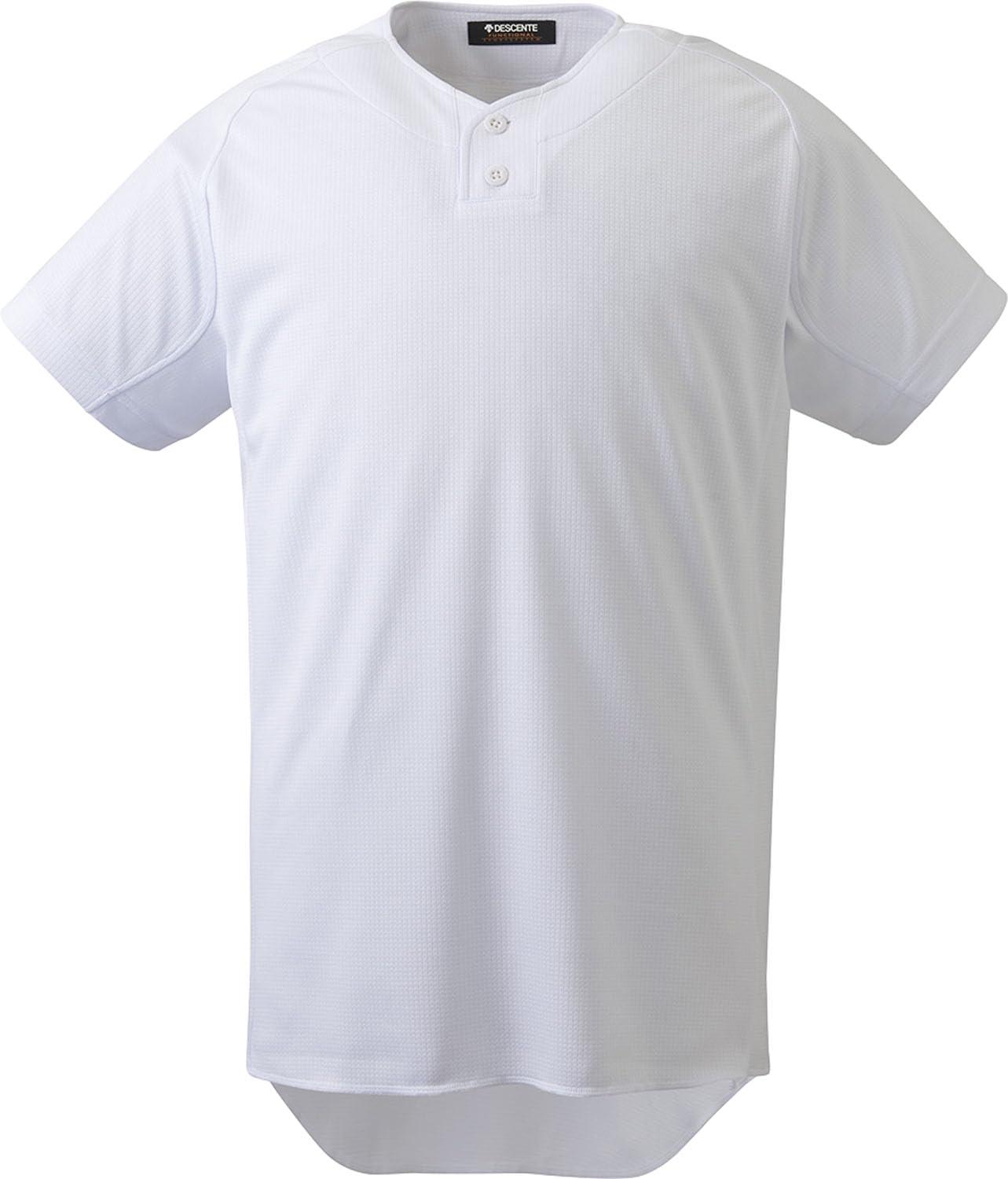 [Descente] Baseball Short-Sleeve Shirt Uniform Shirt Men's SWHT S
