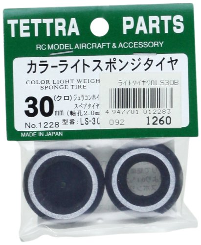 Tetra Color Light Sponge Tire Black 30mm (LS-30B) 01228 Toy
