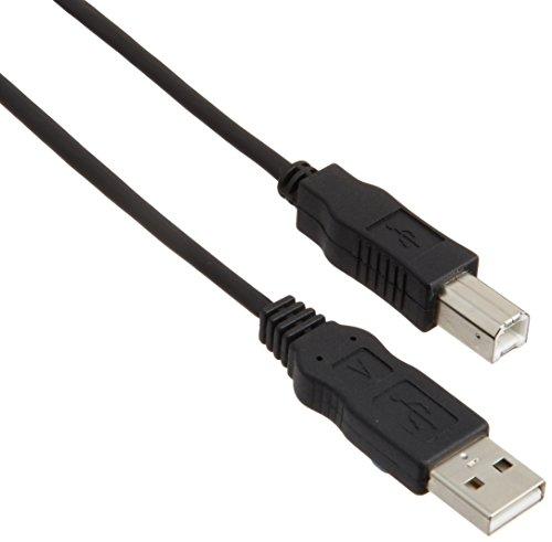 ELECOM USB Cable  USB 2.0 (USB Type-A Male to USB Type-B Male) RoHS Compliant 1m Black USB2-ECO10