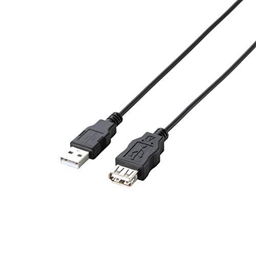 ELECOM RoHS Directive Compliant & Eco-Friendly Packaging Eco USB Extension Cable USB 2.0 Type A Male to Type A Female 3m Black U2C-JE30BK