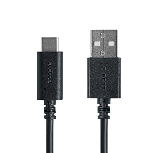 ELECOM Smartphone USB Cable/Type A to Type C/0.5m/Black