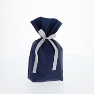 Frontier Kakkei Drawstring Pouch, Pear-Finish, Ribbon Included, Gusseted Bottom, S Size, 20 Sheets, Navy FK2408