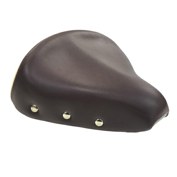 NOGUCHI Large Studded Terry Saddle Dark Brown/Beige
