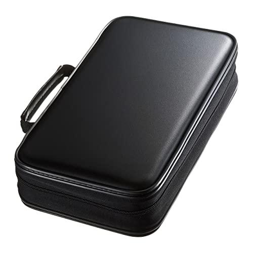 Sanwa Supply Polypropylene DVD/CD Semi-Hard Case (96-Disc Capacity, Black) FCD-WL96BK