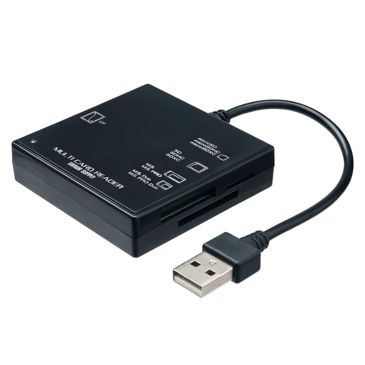 Sanwa Supply USB 2.0 Card Reader ADR-ML23BKN