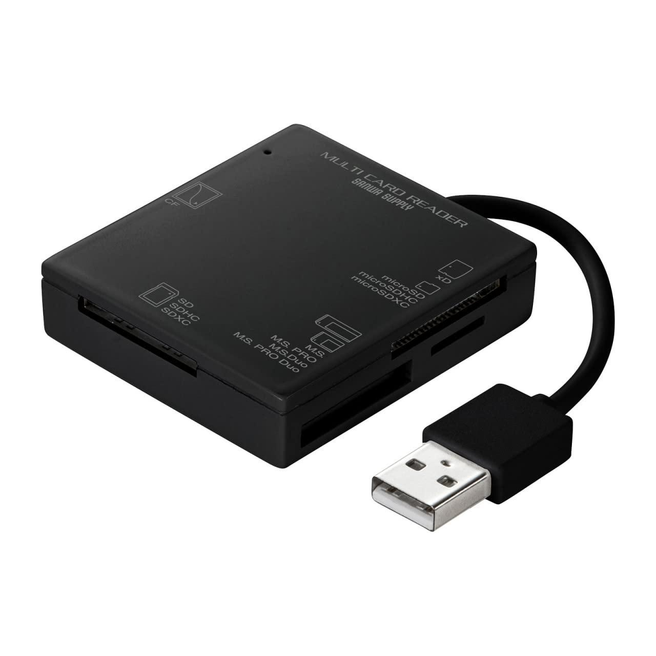 Sanwa Supply USB 2.0 Card Reader ADR-ML15BKN