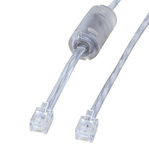 Sanwa Supply Shielded Twisted Modular Cable with Core, Silver, 1m TEL-FST-1N2