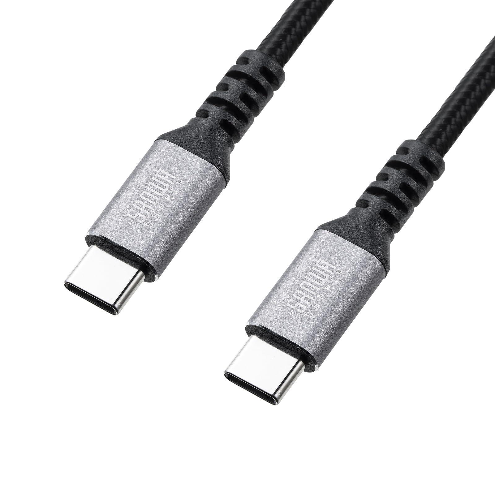 Sanwa Supply USB 2.0 Type-C Cable (C-C, Straight, 60W, 0.5m) KU-CCP6005TK