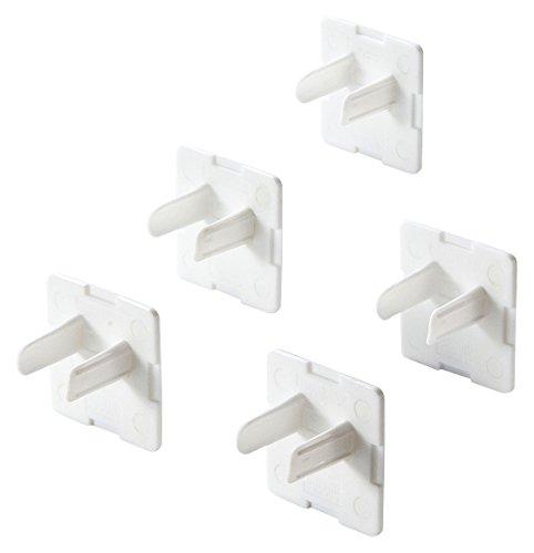 Sanwa Supply Outlet Safety Caps, Anti-Disengagement Type, 3-Pin, 100-Pack TAP-CAP3P100L