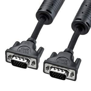 Sanwa Supply Nylon Mesh Display Cable 5m Black KC-NMV50K