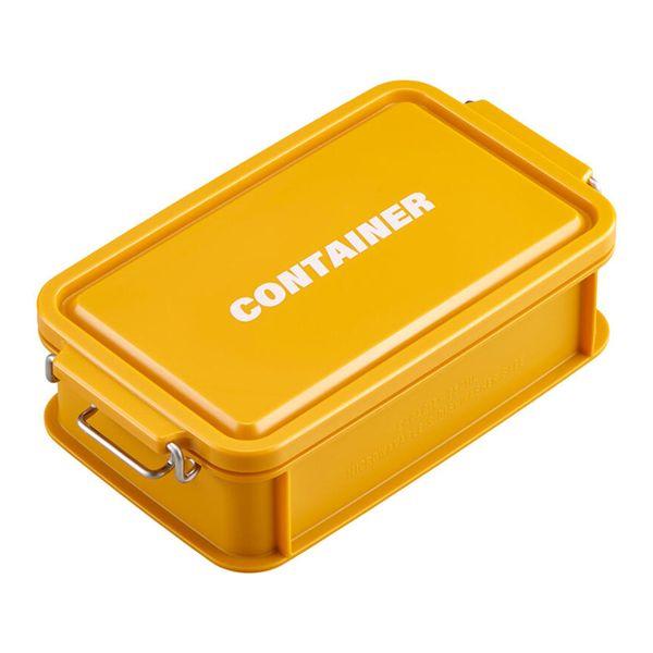 OSK Lunch Box CONTAINER Container Lunch Box with Dividers Yellow 750ml Made in Japan Dishwasher and Microwave Safe Stain-Resistant Antibacterial Dual Lock with Gasket Leak-Proof Stylish Cute Small Item Storage Unisex Children's Adult Student CNT-750