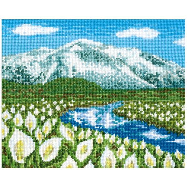 Olimpas Silk Embroidery Kit Frame Summer Oze 7415