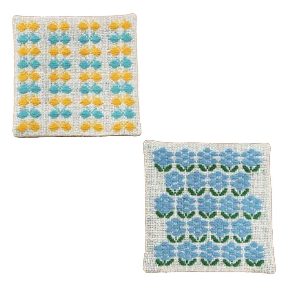 Olimpas Harinooto (Tomoko Ueki) Kogin Kit Coaster Butterflies and Flower Garden・61