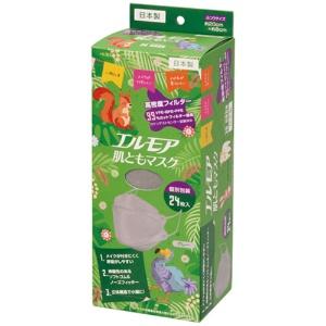Elmore Skin-Friendly Mask Vivid Animal Gray 24 Sheets