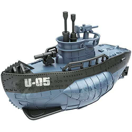 Doyusha Deformed Plastic Model Series Military U-05 Submarine with Crew Figure (Blue) Pre-painted Plastic Model DPM-SbM-1