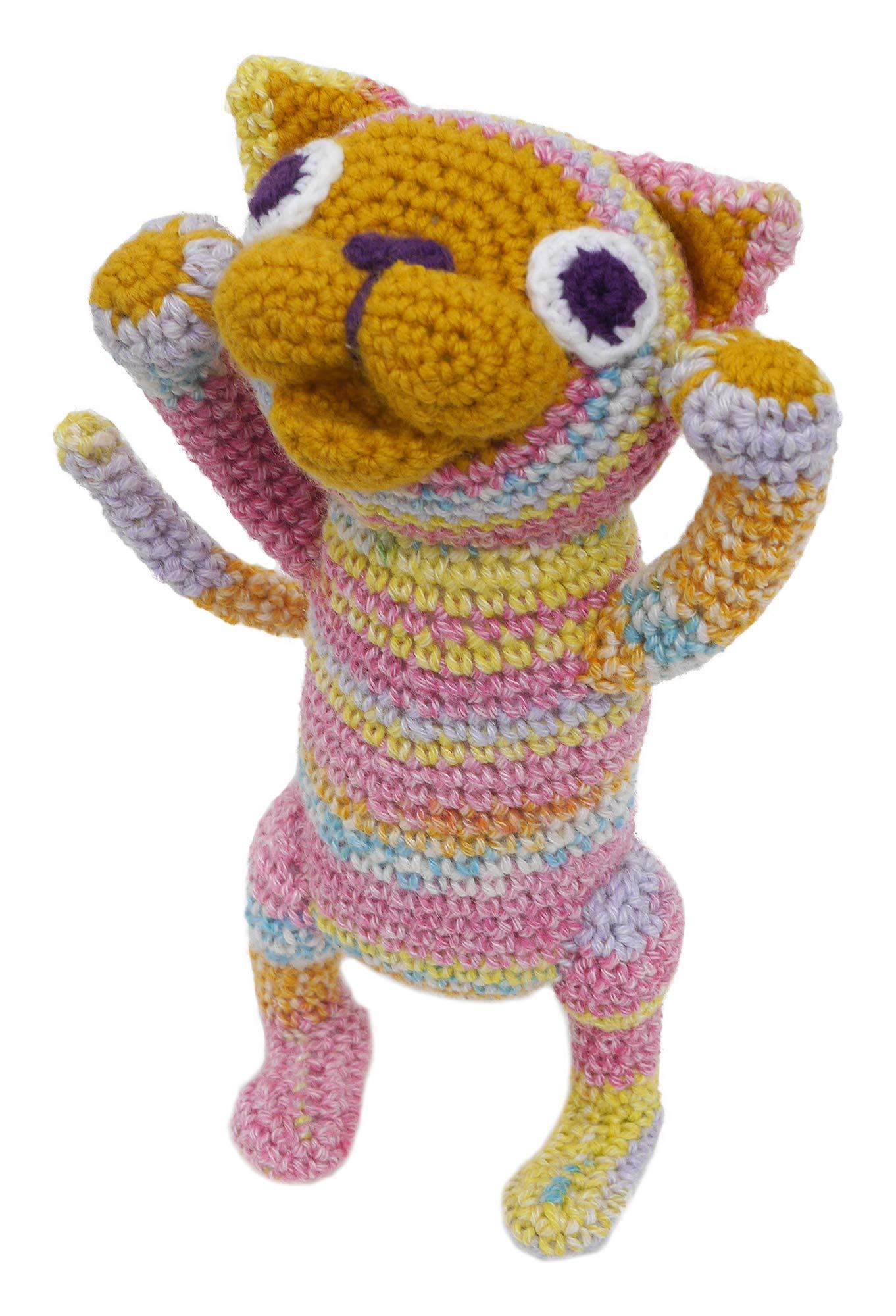 NASKA Amigurumi Kit: Miguel the Cat (Featuring Knife-Meira and Gazelle Cotton) Elta Design by Hiroko Takeda HT-27