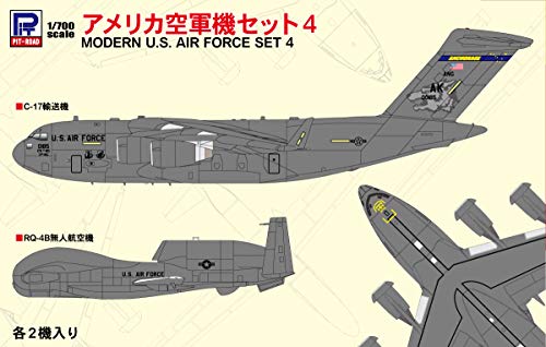 Pit Road 1/700 Skywave Series USAF Aircraft Set 4 Plastic Model Kit S58