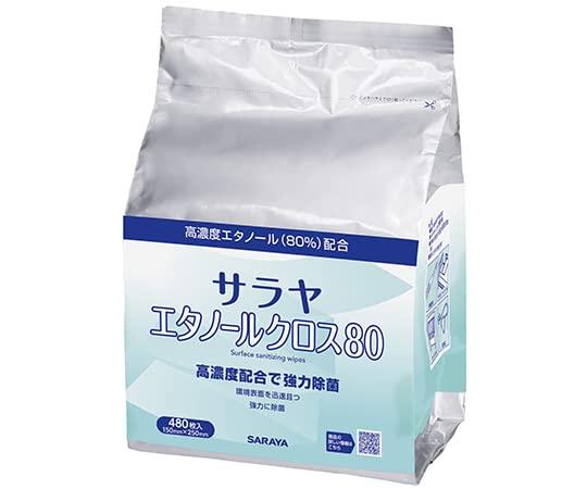 Saraya 乙醇擦拭巾80 补充装 1包(480片)