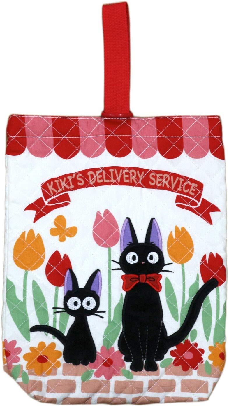 Maru Shin Indoor Shoe Bag Shoe Bag Ghibli Kiki's Delivery Service Jiji Children's Jiji and the Tulip Field Kindergarten/School Entry Goods Kindergarten/School Entry Preparation Nursery School Kindergarten Elementary School Girls Quilted Goods 1025004300