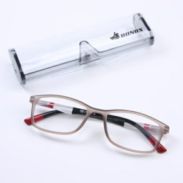 YGK105/BONOX/Dalton/Stylish/Reading Glasses/Senior Glasses/Reading Glasses/ (2.5, SRD/SMOKE_RED)