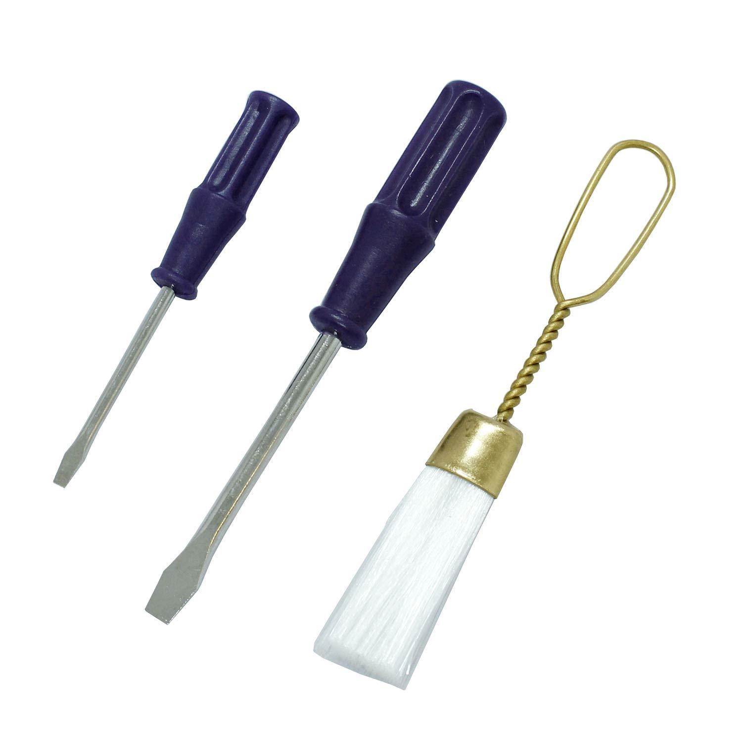 Prym Sewing Machine Maintenance Tool Set Lint Brush & Two Flathead Screwdrivers (Small & Large) 611346