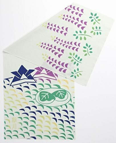 DENTRA Hand-dyed Tenugui Towel Naniwa Traditional Dyeing Traditional Craft Seasonal Design (DT-TN005 Origami Helmet)