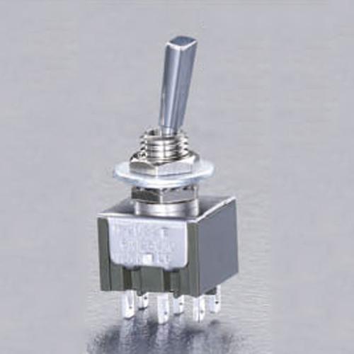 NKK Switches 125V/6A 2-Pole Double-Throw Toggle Switch Flat Lever Type EA940DH-123A