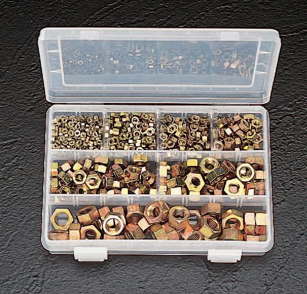 M3–M12 Hex Nut Set (Chrome-Plated)