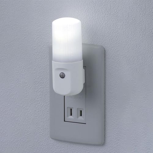 AC100V/0.2W LED Sensor Light (Light Sensor Type/White)