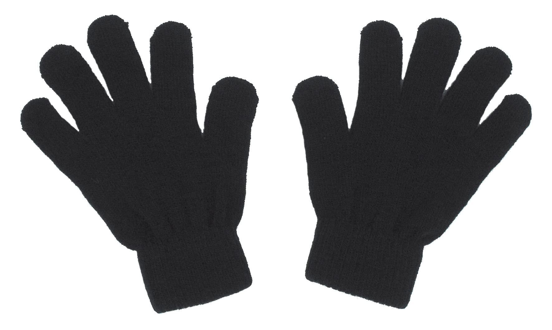 Color Stretch Gloves, Black, 10-Pair Set